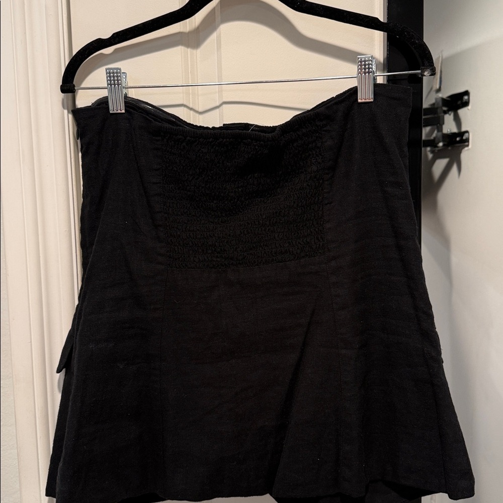 Universal Thread Black Strapless Button Front Top… - image 4